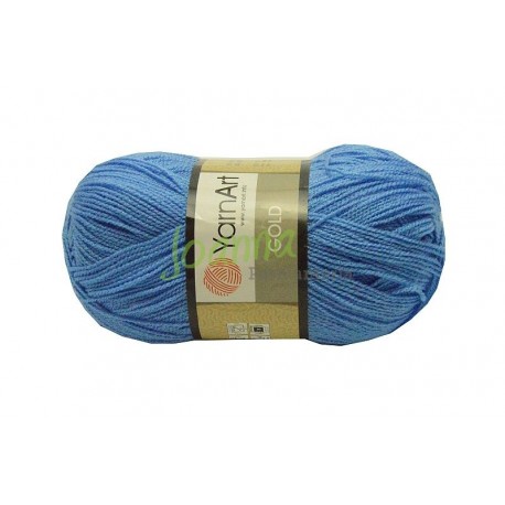 YarnArt Gold kolor 9376 niebieski