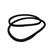 Rączki do torebek Bambus Czarny  16x12    cm -01-