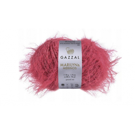Włóczka  Marylin & Merinos 8266 Gazzal     br. róż