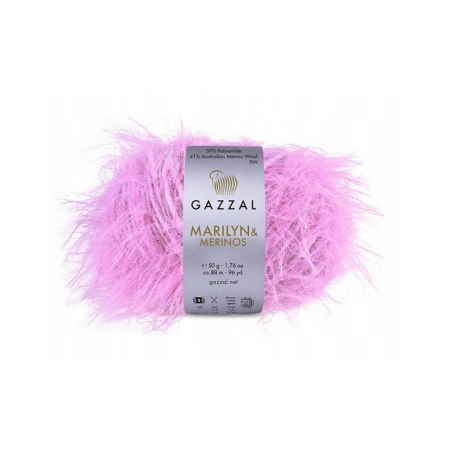 Włóczka  Marylin & Merinos 8255 Gazzal    róż landryn