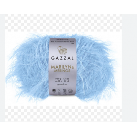 Włóczka  Marylin & Merinos 8280 Gazzal    błękit