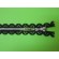 Zamek ażurowy 16cm  czarny-złoty 