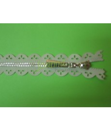 Zamek ażurowy 50cm  beż 