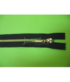 Zamek metal "3" 16cm czarny/złoto 