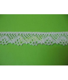 Koronka bawełniana biała 7099 2,5cm~ 