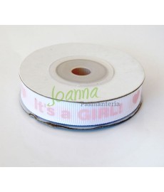 Tasiemka rypsowa Its a Girl 12mm/10m 