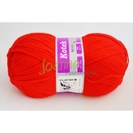 Włóczka  Kotek nr. 4--2202 czerwony 