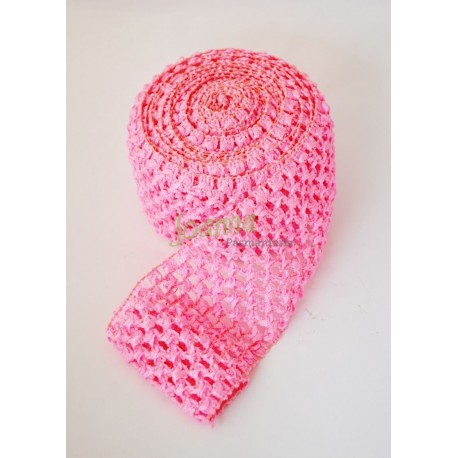 Guma ozdobna 075 TUTU szer 7cm j.różowa 