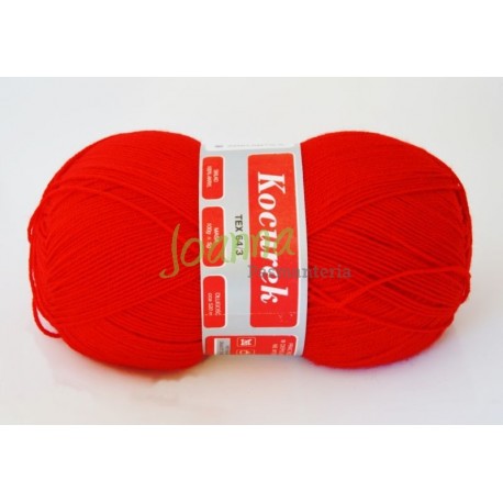Włóczka  Kocurek nr. 4-2245  czerwony 