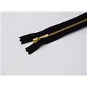 Zamek ozd.metal żmijka 16cm czar.zł 