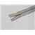 Zamek ozd.metal żmijka 16cm szary 