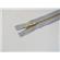 Zamek ozd.metal żmijka 16cm szary 
