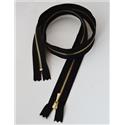 Zamek ozd.metal. żmijka 60cm czar.zł 