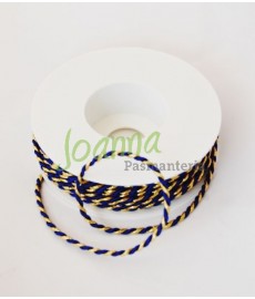 Sznur skręca.granat-złoty 8452.245.35 