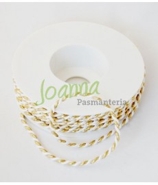 Sznur skręca.biało-złoty 8452.245.35 