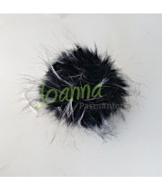Pompon C1 (10cm) szaro-czar 