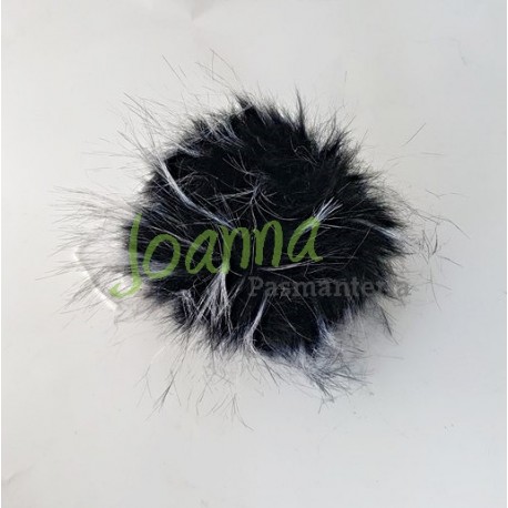 Pompon C1 (10cm) szaro-czar 
