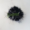 Pompon C1 (10cm) szaro-czar 