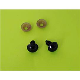 Małe oczka czarne-10mm-para 