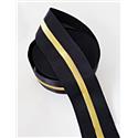 Guma ozdobna 104 (5cm) czarna ze złotym 