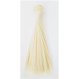 Włosy do lalek Proste 15cm LODOWY BLOND 