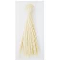 Włosy do lalek Proste 15cm LODOWY BLOND 