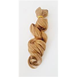 Włosy do lalek Falowane 15cm Ciemny Blond