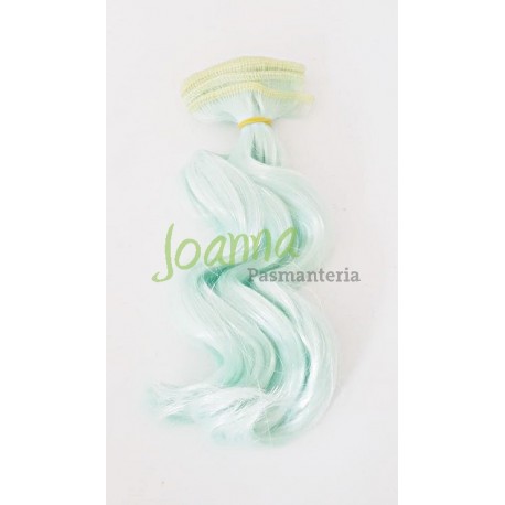 Włosy do lalek Falowane 15cm MIĘTOWE 
