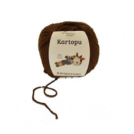 Włóczka  AMIGURUMI k. 890 brązowy KARTOPU