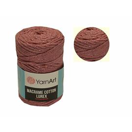 Włócz.MACRAME COTTON Lurex 743 zg.róż3mm 