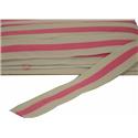 Taśma lampasowa 093 3cm biały-róż 