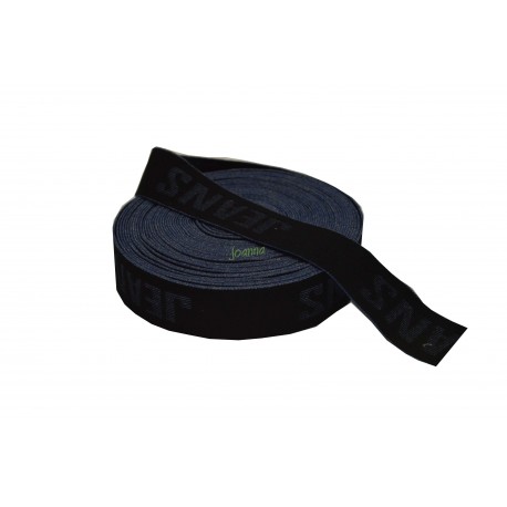 Guma ozdobna 179(4cm) czarna JEANS 