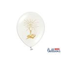 Balony 27cm I Komunia św.Pure W op/6szt 