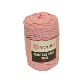 Sznurek  Macrame Cord 3 mm kol 762 różow Yarn Art